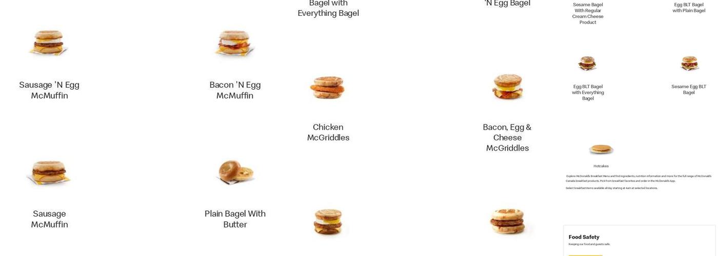 McDonald’s Menu