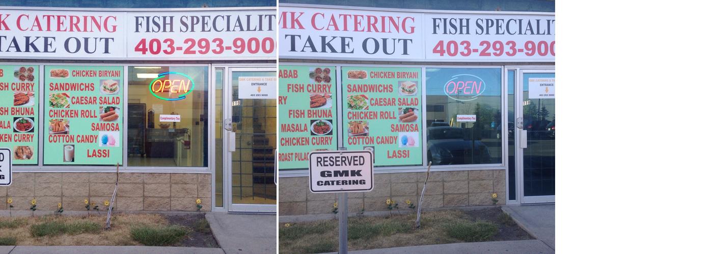 GMK CATERING & TAKE OUT Menu