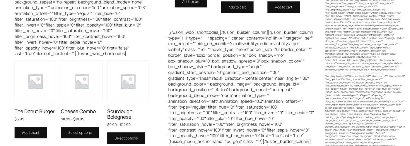 Canuck Eats Calgary Menu
