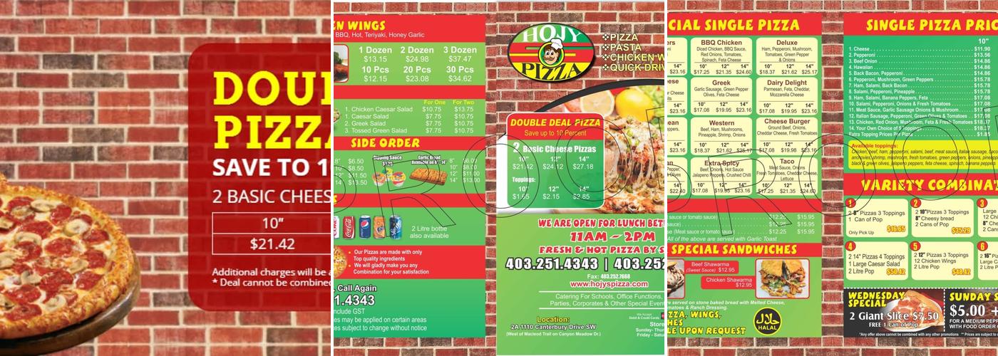 Kebab King Menu