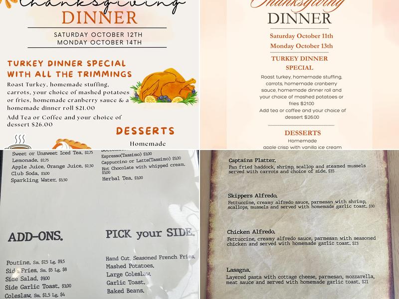 Morrison's Restaurant Menu