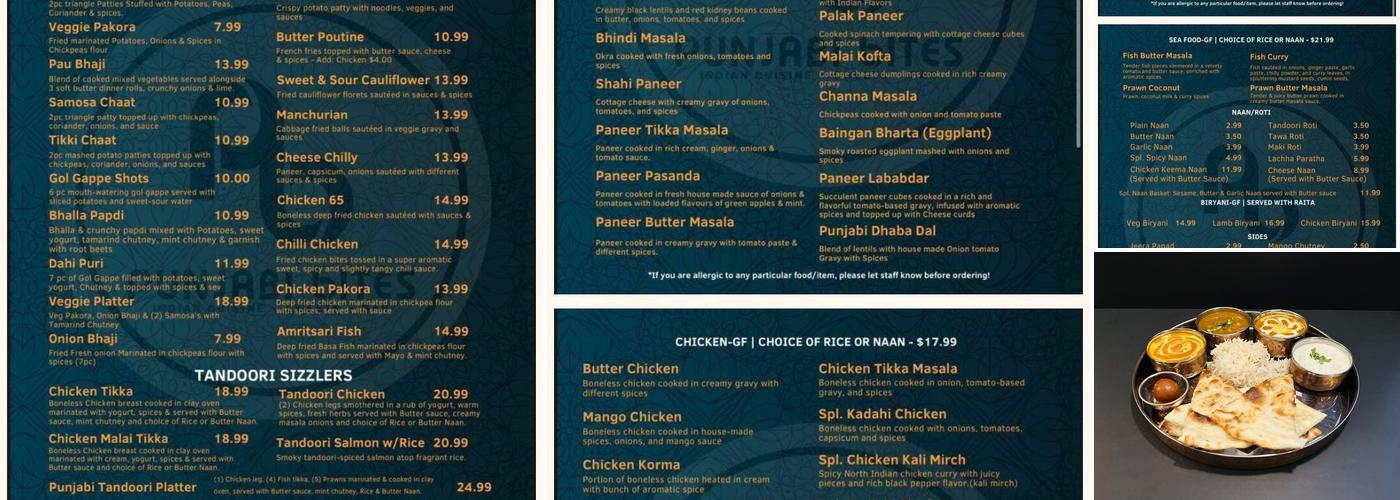 Punjabi Bites Menu