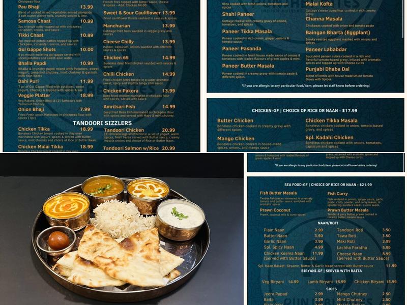 Punjabi Bites Menu