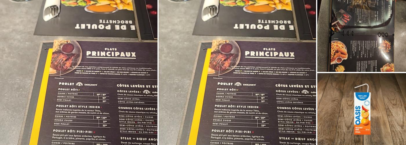 Restaurant et bar St-Hubert Menu