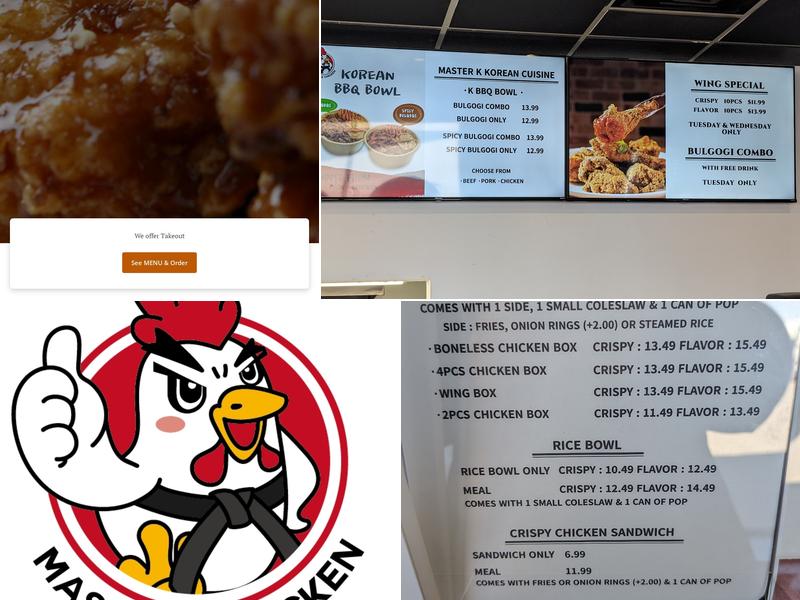 Master K Chicken Menu