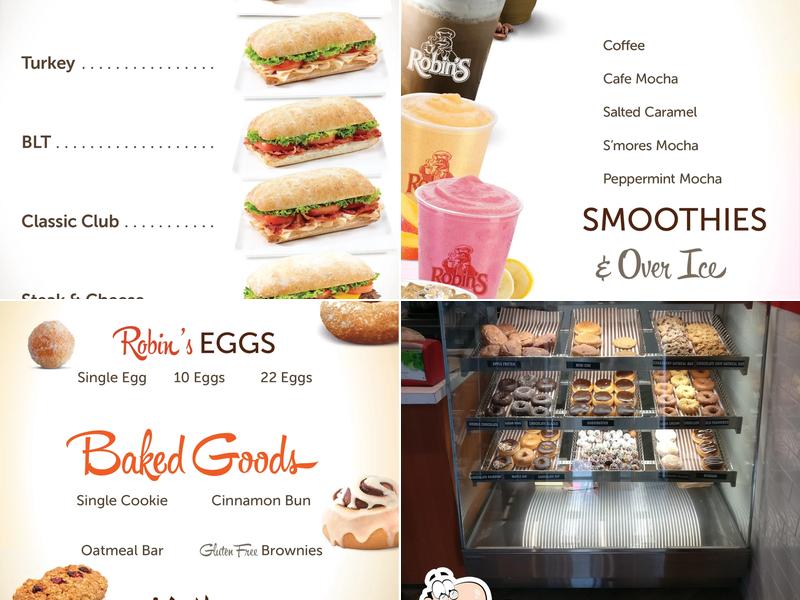Robins Donuts Menu