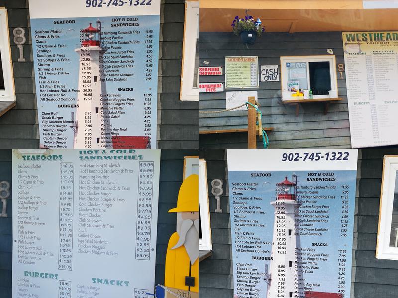 West Head Takeout Menu