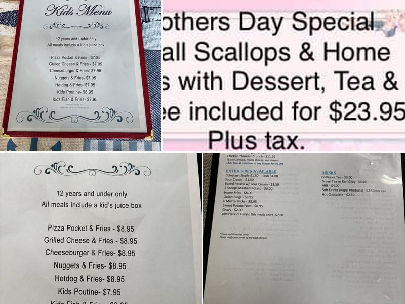 Scott's Fish & Chips Menu