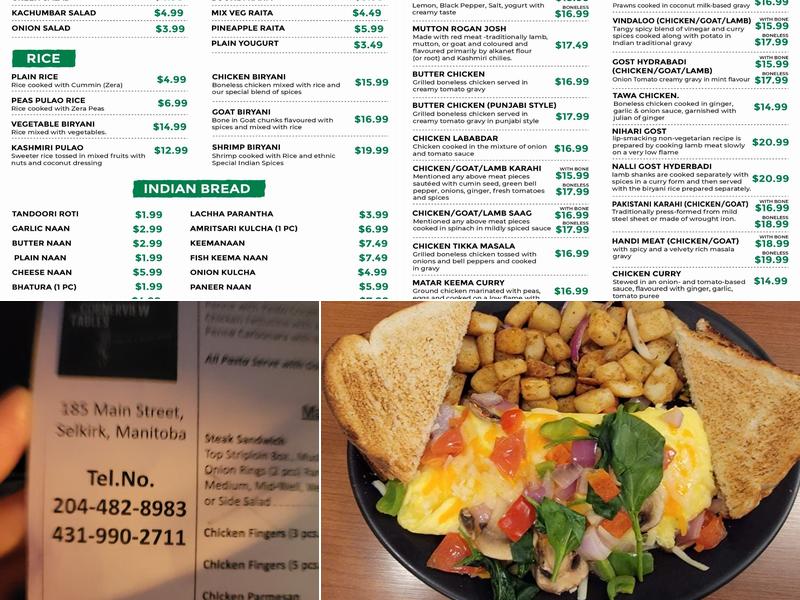 Red Chillis Selkirk Menu