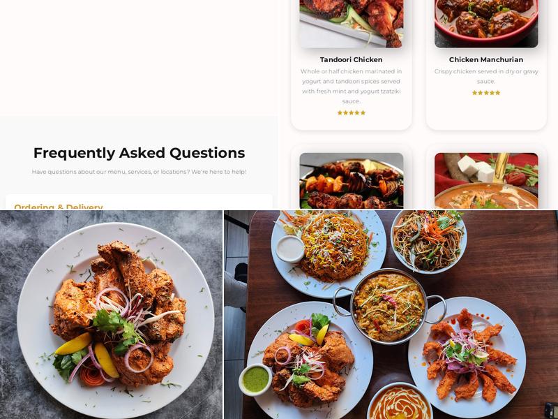 Choice of India Menu