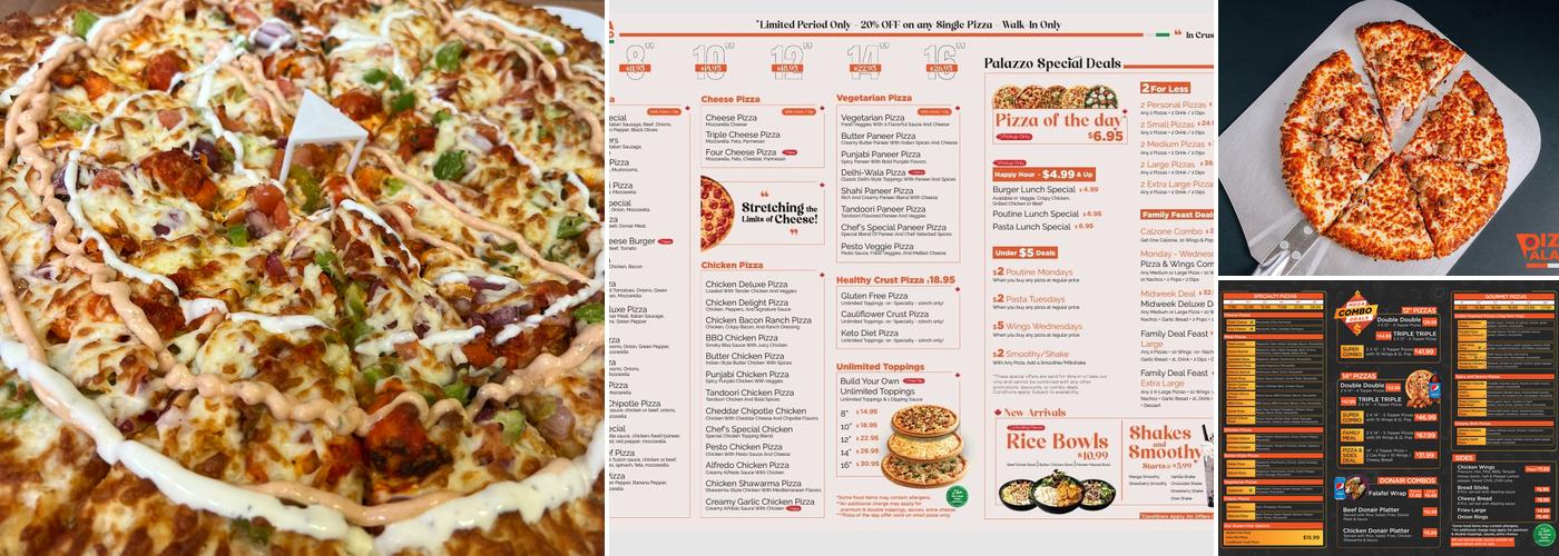 Pizza Palazzo & Donair (Pizza Palace Group) - Terwillegar Menu