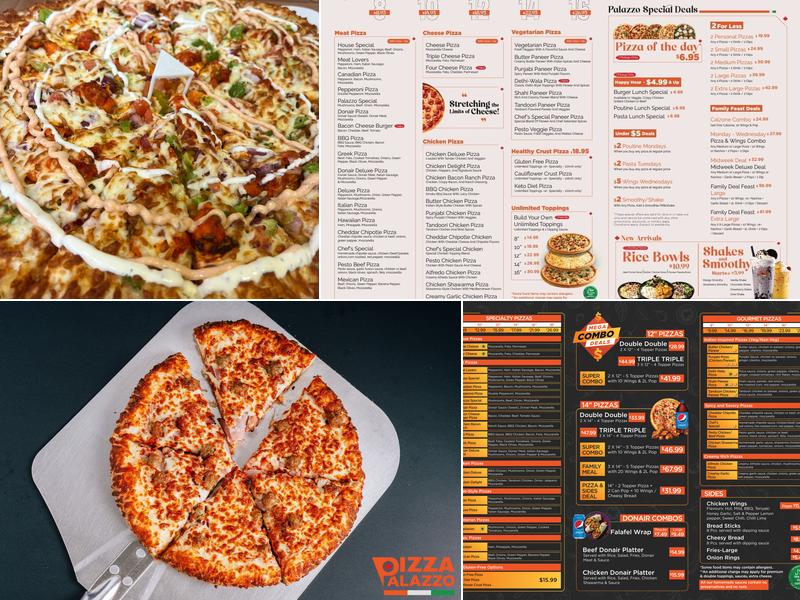 Pizza Palazzo & Donair (Pizza Palace Group) - Terwillegar Menu