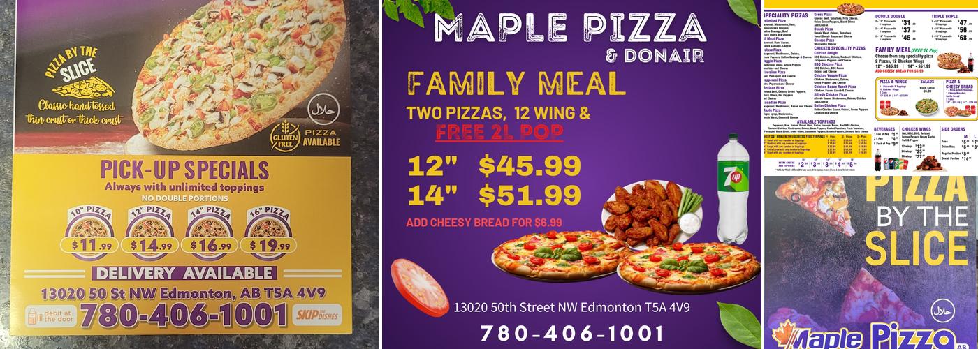Maple Pizza & Donair Menu