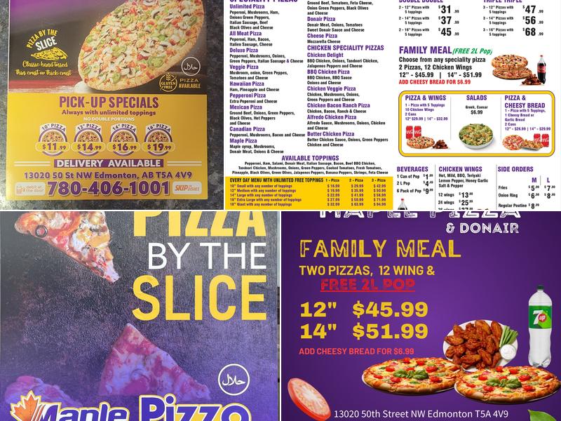Maple Pizza & Donair Menu