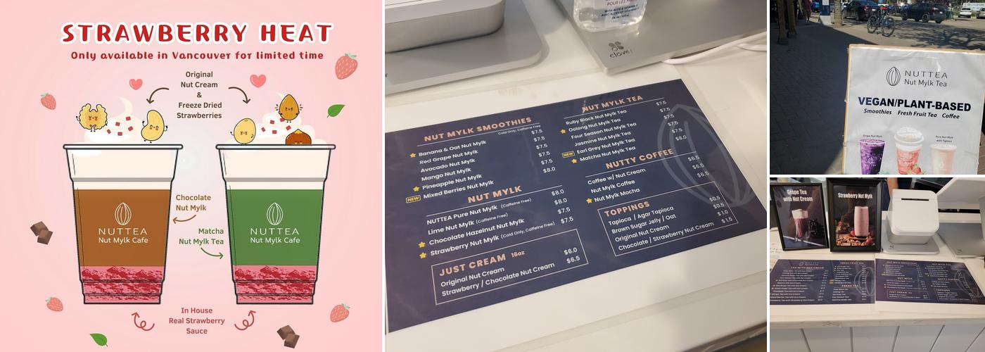 Nuttea Alberta Menu