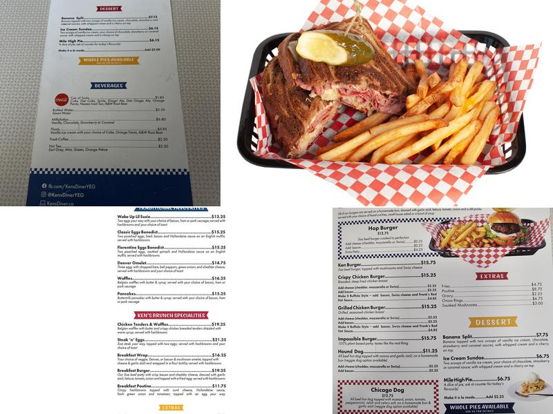 Ken's Diner Menu