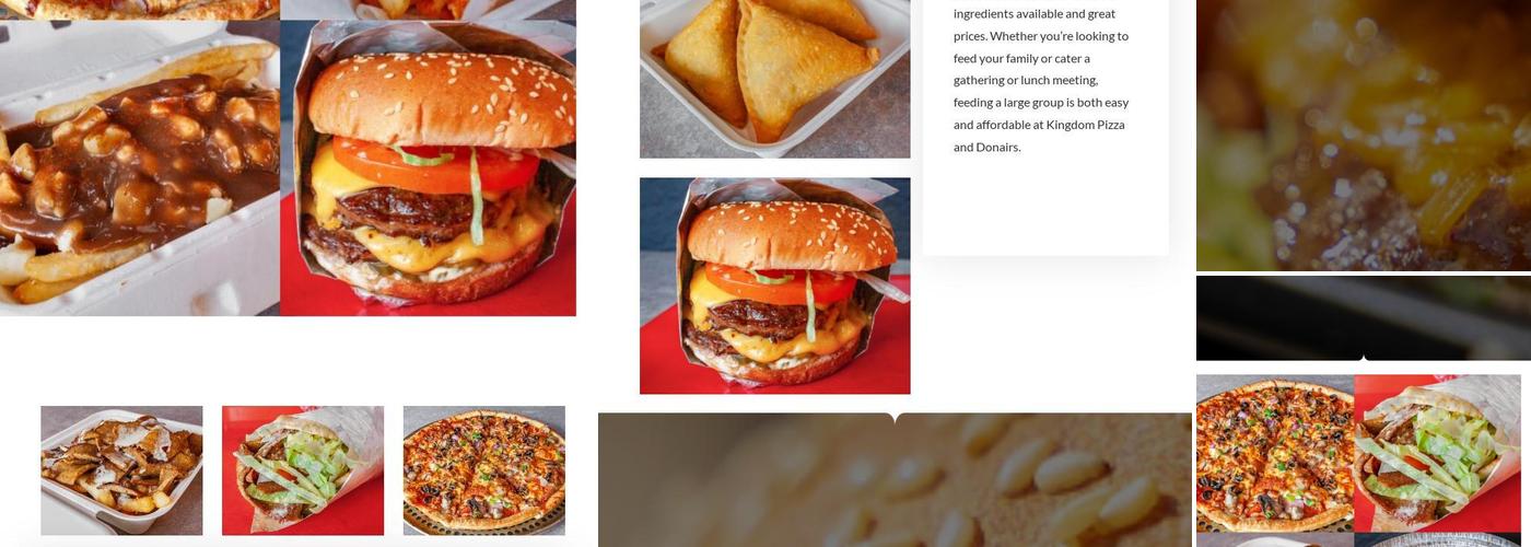 Kingdom Pizza & Donair Menu