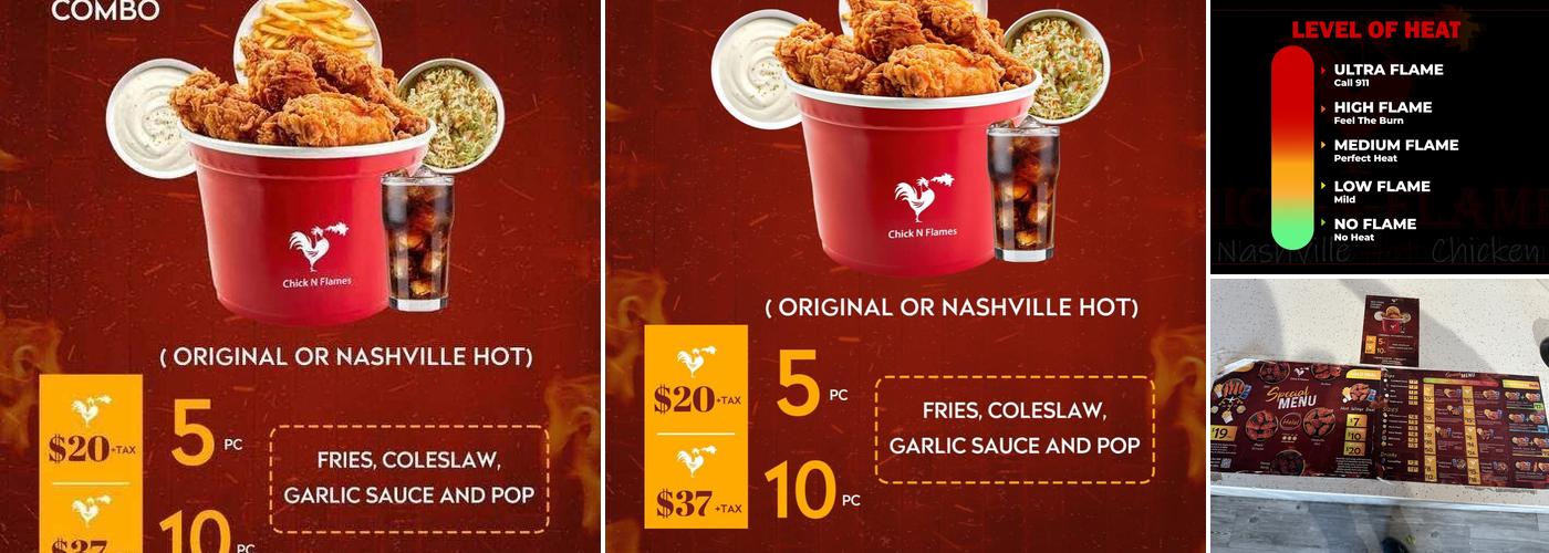 Chick N Flames Menu
