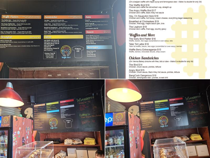 Waffle Bird Menu