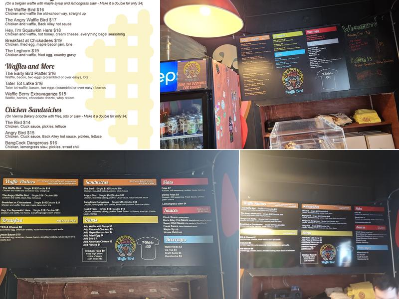 Waffle Bird Menu
