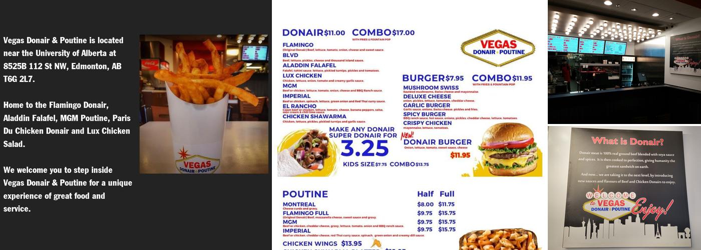 Vegas Donair & Poutine Menu