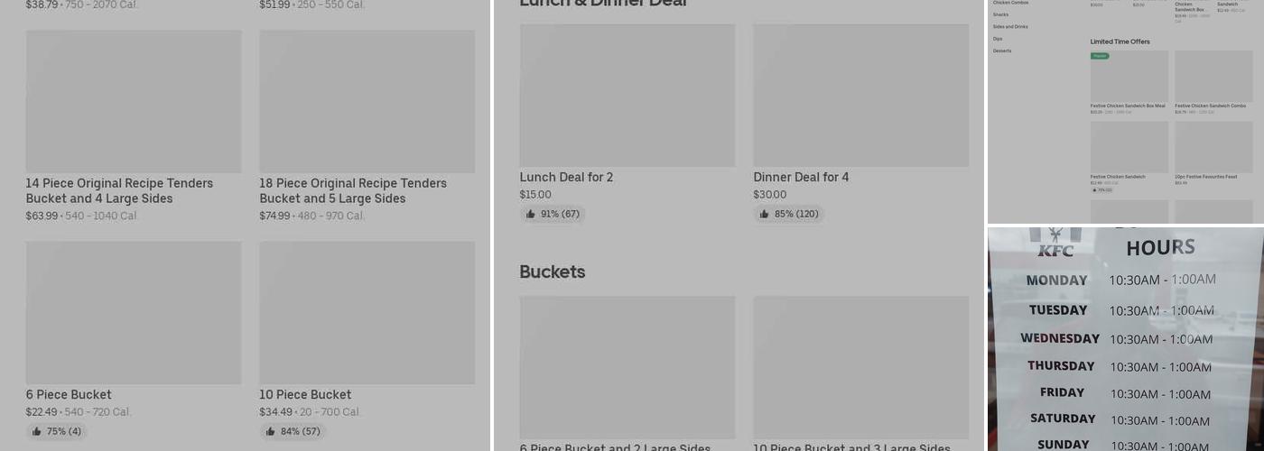 KFC Menu