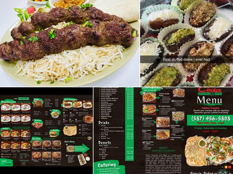 Choice Shawarma & Kabab Menu