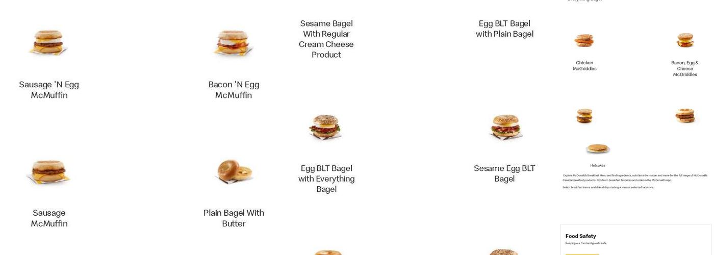 McDonald’s Menu