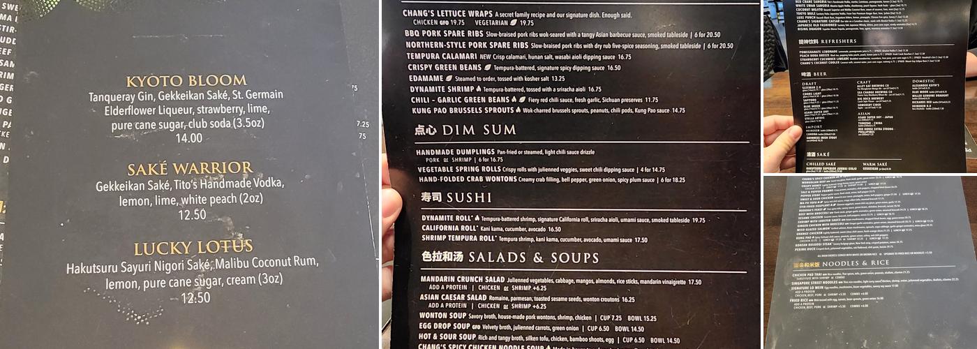 P.F. Chang's Menu