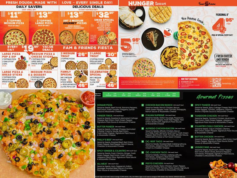 Red Swan Pizza Crystallina Menu
