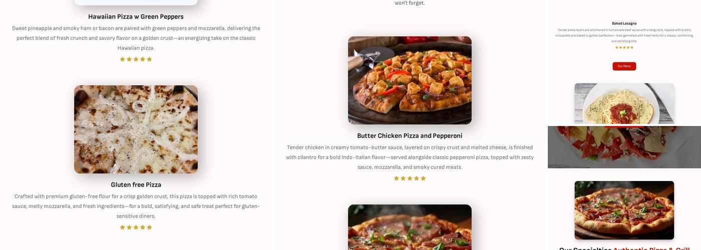 Drifters Lounge Menu