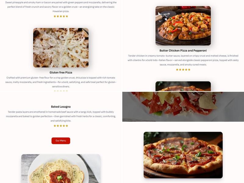 Drifters Lounge Menu