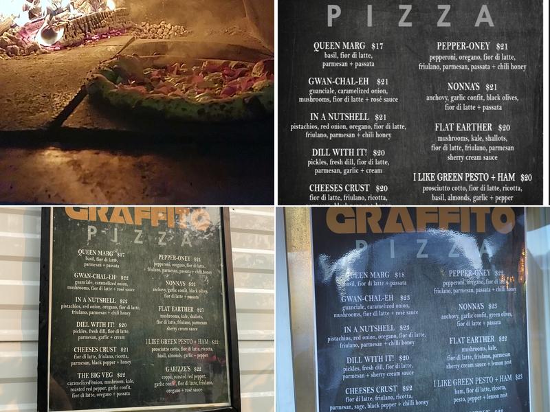 Graffito Pizza Menu