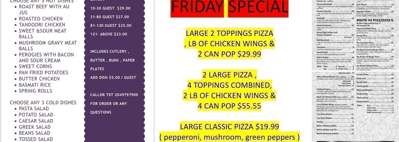 Garson route 44 eatery Menu