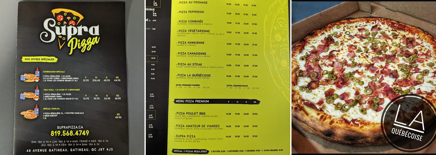 SupraPizza Menu