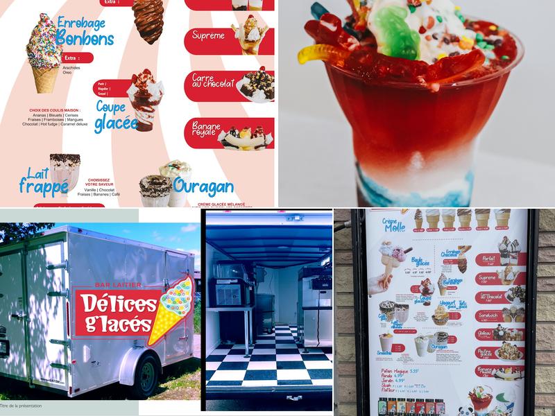 Délices Glacés - Bar Laitier Menu