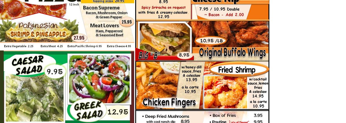 Grand Beach Diner Menu