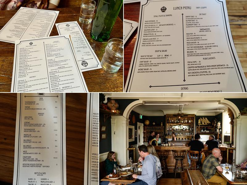 The Narrows Public House Menu