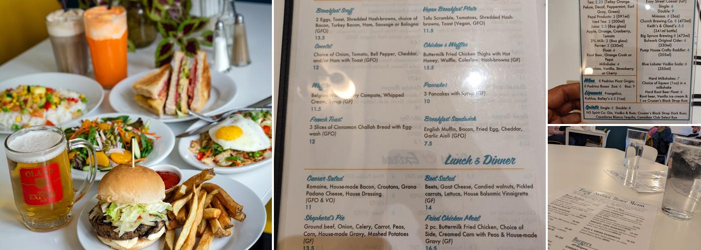 Easy Street Diner Menu