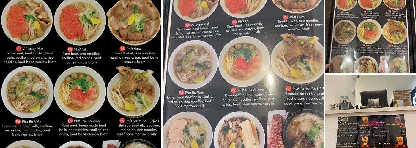 V Eatery - BBTea Menu