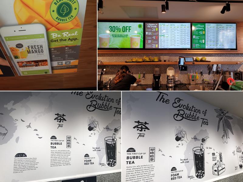 Real Fruit Bubble Tea Menu