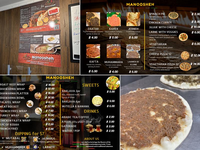 Manoosheh Menu