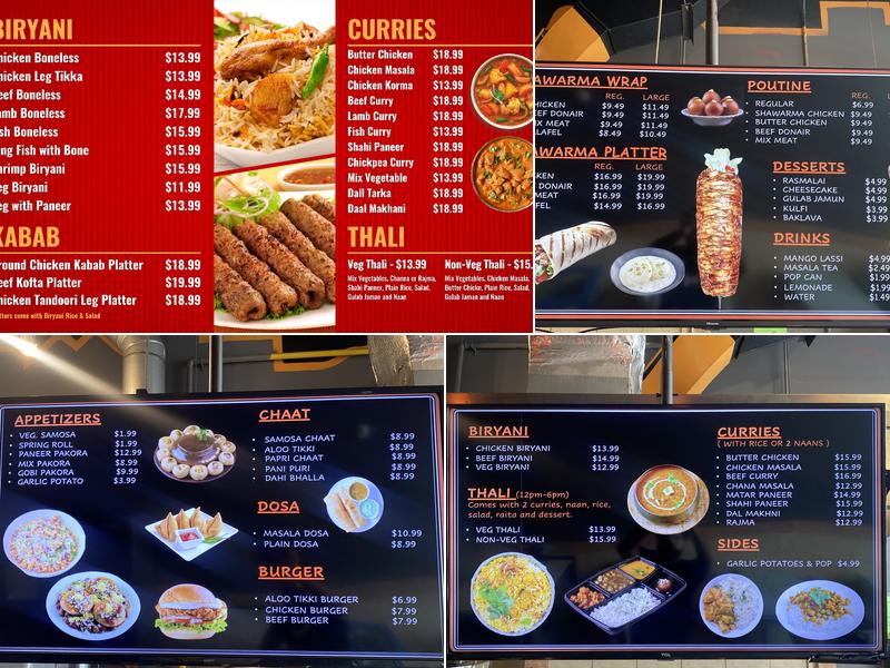 KSC Shawarma - curries Menu