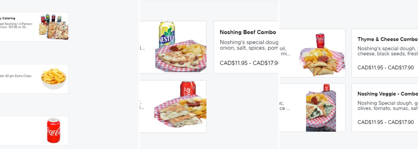 NOSHING Deli Menu