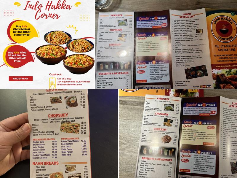 Indo Hakka Corner Menu