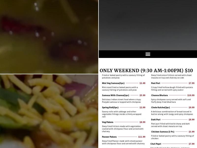 Curry Square Menu