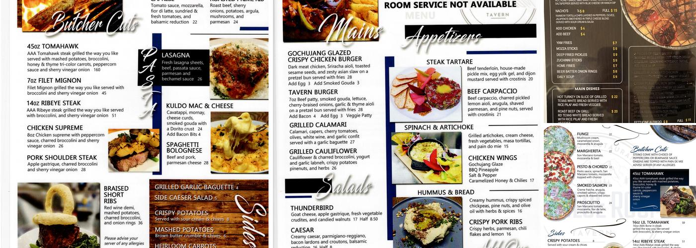 The Kuldo Restaurant Menu