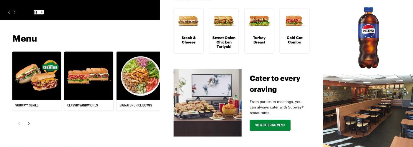 Subway Menu