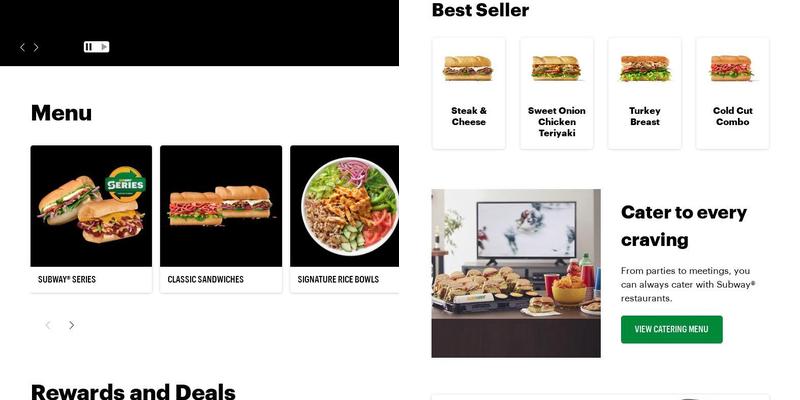 Subway Menu