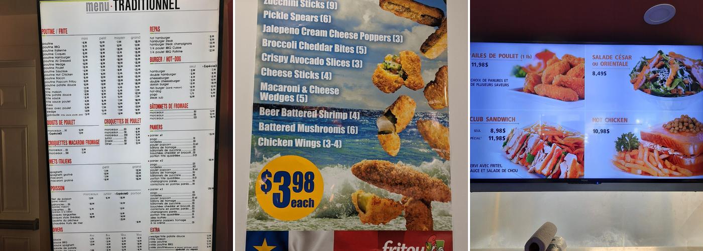 Fritou Express Leech Menu